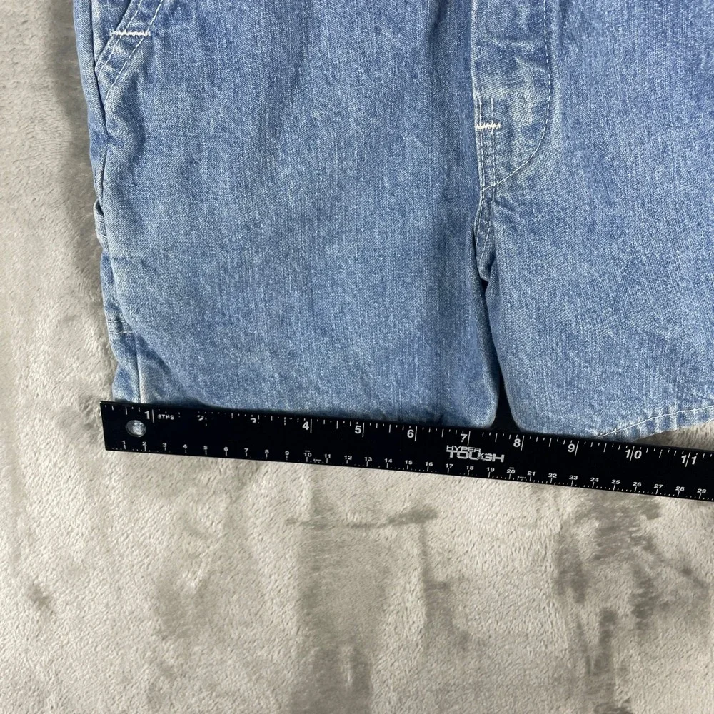 Vintage OshKosh B'gosh Overall Shorts Kids 4T Blue Denim Bib Made in USA